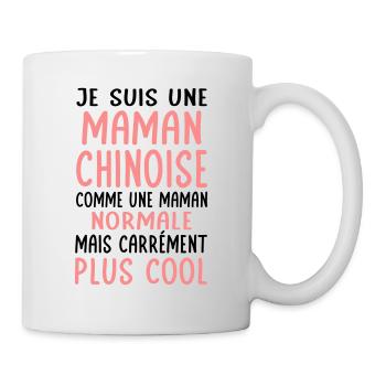 Maman Chinoise comme maman normale plus cool - Mug blanc - blanc - Droite
