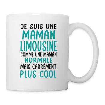Maman Limousine comme maman normale plus cool - Mug blanc - blanc - Droite