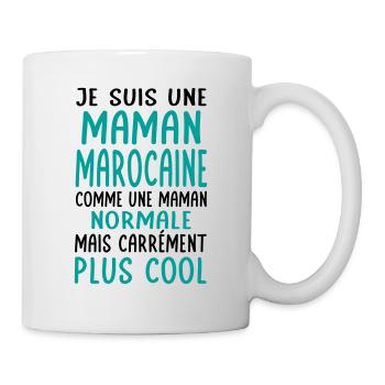 Maman Marocaine comme maman normale plus cool - Mug blanc - blanc - Droite