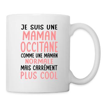 Maman Occitane comme maman normale plus cool - Mug blanc - blanc - Droite