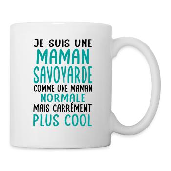 Maman Savoyarde comme maman normale plus cool - Mug blanc - blanc - Droite