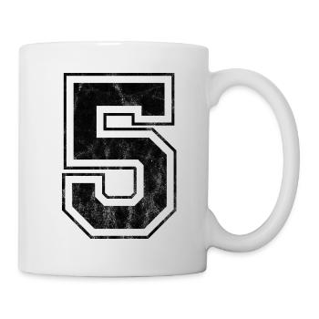 Numéro 5 - Mug blanc - blanc - Droite