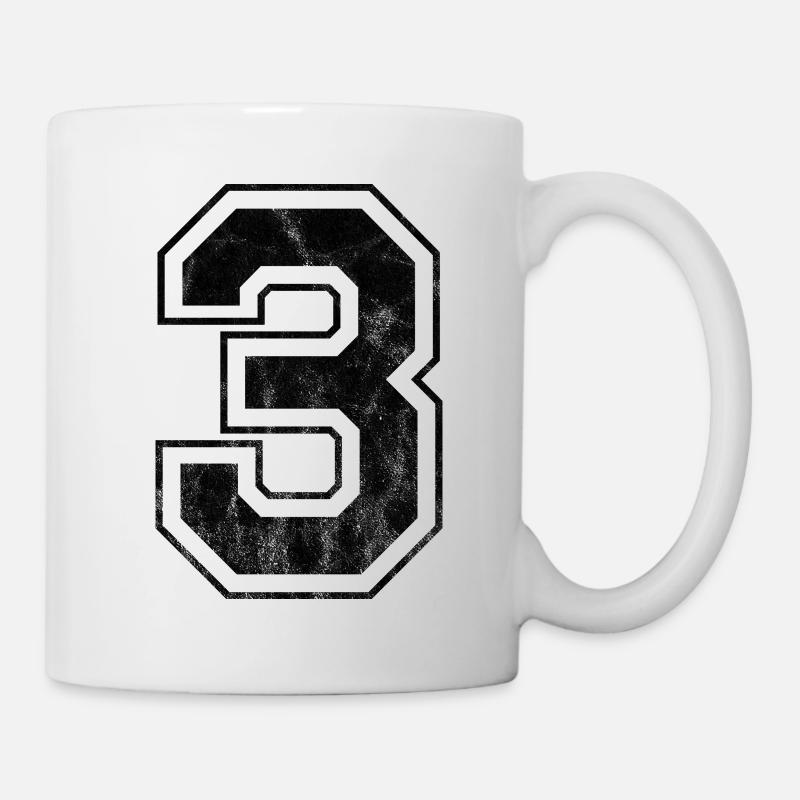 Numéro 3 - Mug blanc - blanc