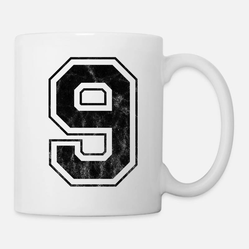 Nummer 9 - Tasse - Weiß