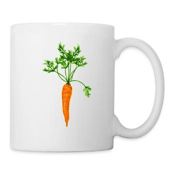 Carotte vectorielle - Mug blanc - blanc - Droite