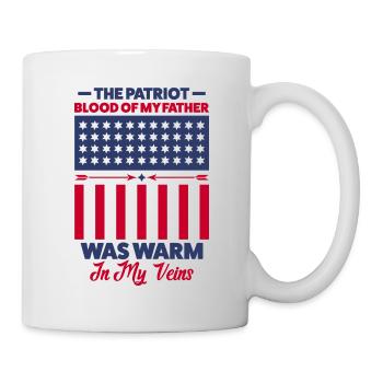 Cooles Patiot Motiv USA Fan Geschenkidee - Tasse - Weiß - Rechts