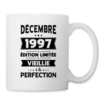 Anniversaire 25 ans - Décembre 1997 Perfection - Mug blanc - blanc - Droite