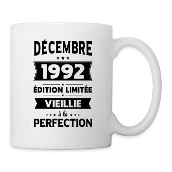 Anniversaire 30 ans - Décembre 1992 Perfection - Mug blanc - blanc - Droite