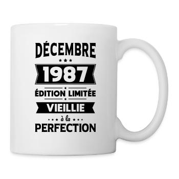 Anniversaire 35 ans - Décembre 1987 Perfection - Mug blanc - blanc - Droite