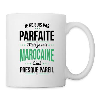 Je ne suis pas parfaite mais je suis Marocaine - Mug blanc - blanc - Droite