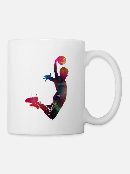 Art sportif de basketball #basketball - Mug blanc - blanc
