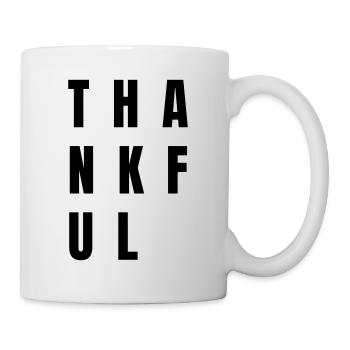THANKFUL - Mug blanc - blanc - Droite