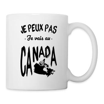 Je peux pas je vais au Canada - Mug blanc - blanc - Droite