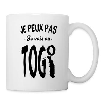 Je peux pas je vais au Togo - Mug blanc - blanc - Droite