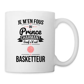 Fous du prince charmant sauf s'il est basketteur - Mug blanc - blanc - Droite