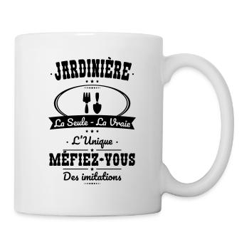 Jardinière - La seule - La vraie - L'unique - Mug blanc - blanc - Droite