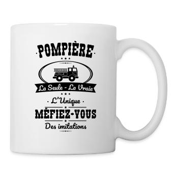 Pompière - La seule - La vraie - L'unique - Mug blanc - blanc - Droite