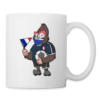 Französischer Gorilla - Tasse - Weiß - Rechts