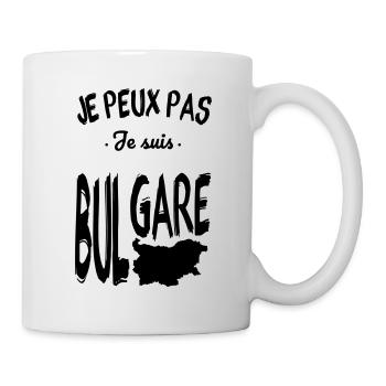 Je peux pas je suis Bulgare - Mug blanc - blanc - Droite