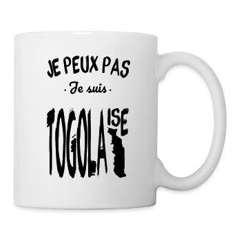 Je peux pas je suis Togolaise - Mug blanc - blanc - Droite
