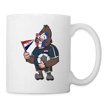 Gorille croate - Mug blanc - blanc - Droite