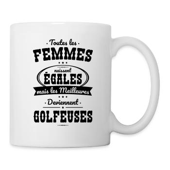 Golf - Femmes égales meilleures golfeuses - Mug blanc - blanc - Droite