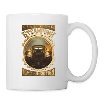 Klassisches Steampunk, Gothic und elegantes Auto - Tasse - Weiß - Rechts