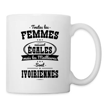 Femmes égales les meilleures sont Ivoiriennes - Mug blanc - blanc - Droite