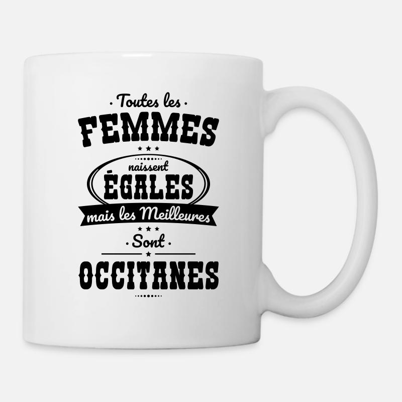 Femmes égales les meilleures sont Occitanes - Mug blanc - blanc