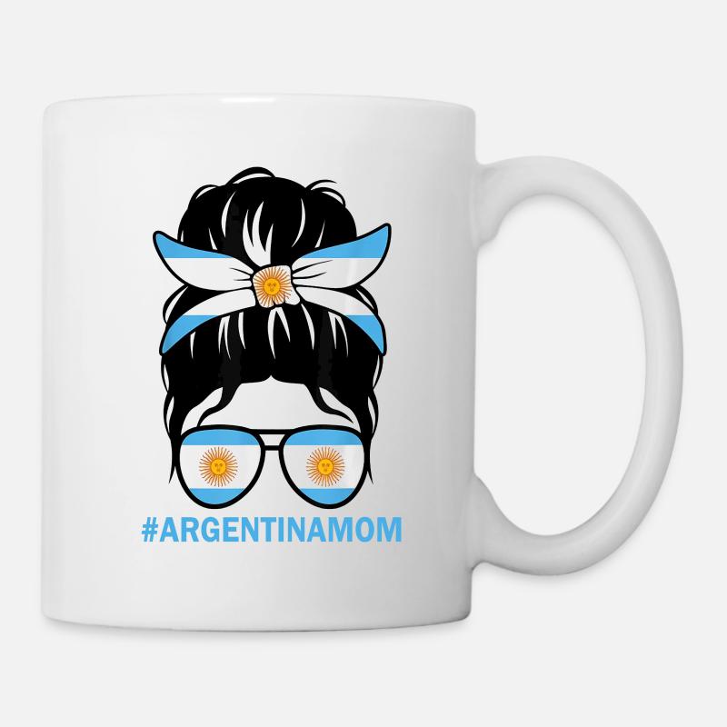 Maman Argentine Maman Maman Argentine Fla - Mug blanc - blanc