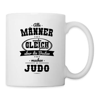 Alle Männer gleich Besten machen Judo - Tasse - Weiß - Rechts
