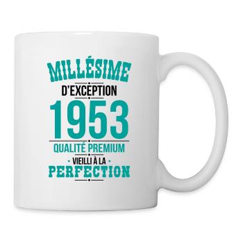 Anniversaire 70 ans - Millésime d'Exception 1953 - Mug blanc - blanc - Droite