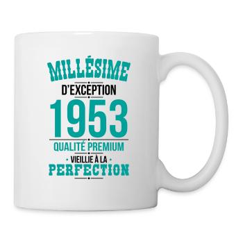 Anniversaire 70 ans - Millésime d'Exception 1953 - Mug blanc - blanc - Droite