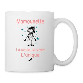 Mamounette la Seule la Vraie l'Unique - Cadeau - Mug blanc - blanc - Droite