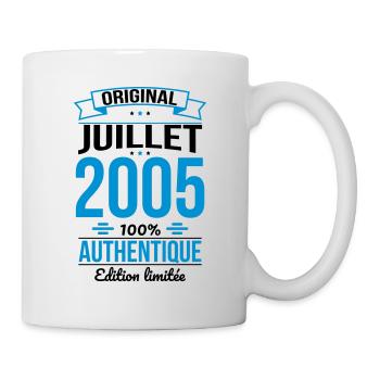 Anniversaire 20 ans - Original - Juillet 2005 - Mug blanc - blanc - Droite