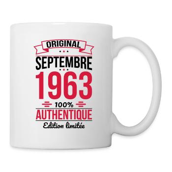 Anniversaire 60 ans - Original - Septembre 1963 - Mug blanc - blanc - Droite