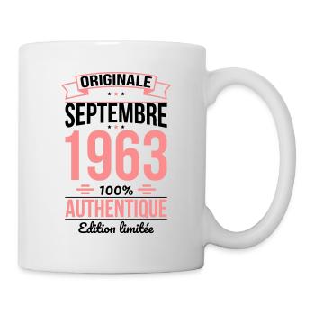 Anniversaire 60 ans - Originale - Septembre 1963 - Mug blanc - blanc - Droite