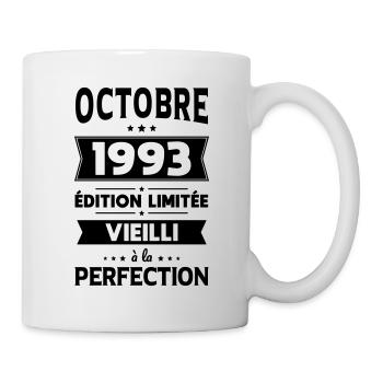 Anniversaire 30 ans - Octobre 1993 Perfection - Mug blanc - blanc - Droite