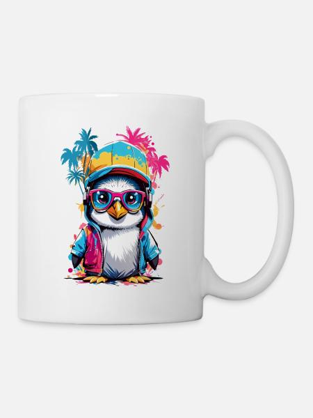 Cool Penguin - Mug - white