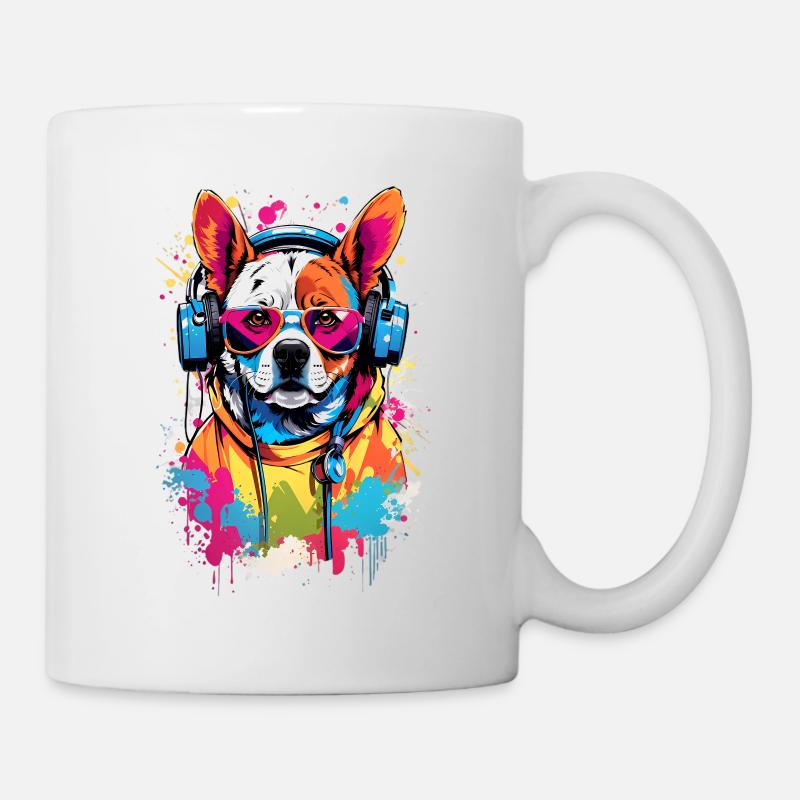 Coole Hund - Tasse - Weiß