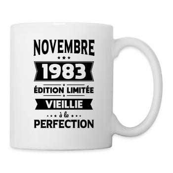 Anniversaire 40 ans - Novembre 1983 Perfection - Mug blanc - blanc - Droite