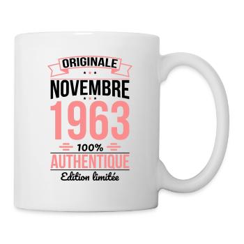 Anniversaire 60 ans - Originale - Novembre 1963 - Mug blanc - blanc - Droite
