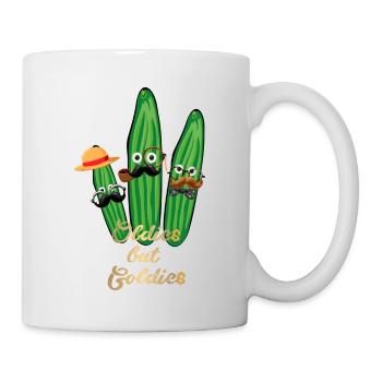 oldies mais goldies,gold,oldie,oldtimer, concombres - Mug blanc - blanc - Droite