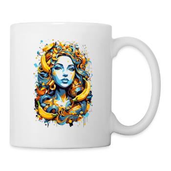 Femme banane - Mug blanc - blanc - Droite