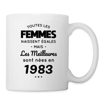 Anniversaire 40 ans - Meilleures sont nées en 1983 - Mug blanc - blanc - Droite