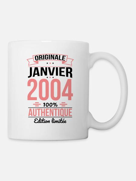 Anniversaire 20 ans - Originale - Janvier 2004 - Mug blanc - blanc