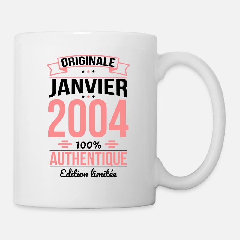 Anniversaire 20 ans - Originale - Janvier 2004 - Mug blanc - blanc