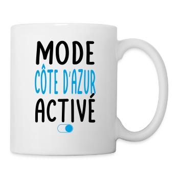Mode Côte d'Azur Activé - Idée Cadeau - Mug blanc - blanc - Droite