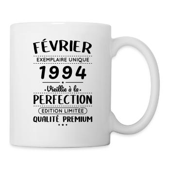 Anniversaire 30 ans - Février 1994 Perfection - Mug blanc - blanc - Droite
