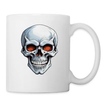 Totenkopf - Tasse - Weiß - Rechts